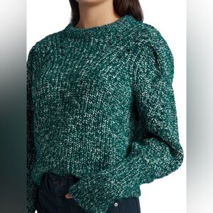 Veronica Beard Green Crew Neck Sweater